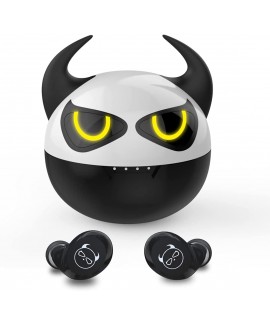 Kids Wireless Earbuds XZC Bull Demon King Design in-Ear HiFi Stereo Wireless Ear Buds for Kids Adult Gift 36H Playtime Bluetooth 5.0 Headphones with Dual Micphone for Workout Sport